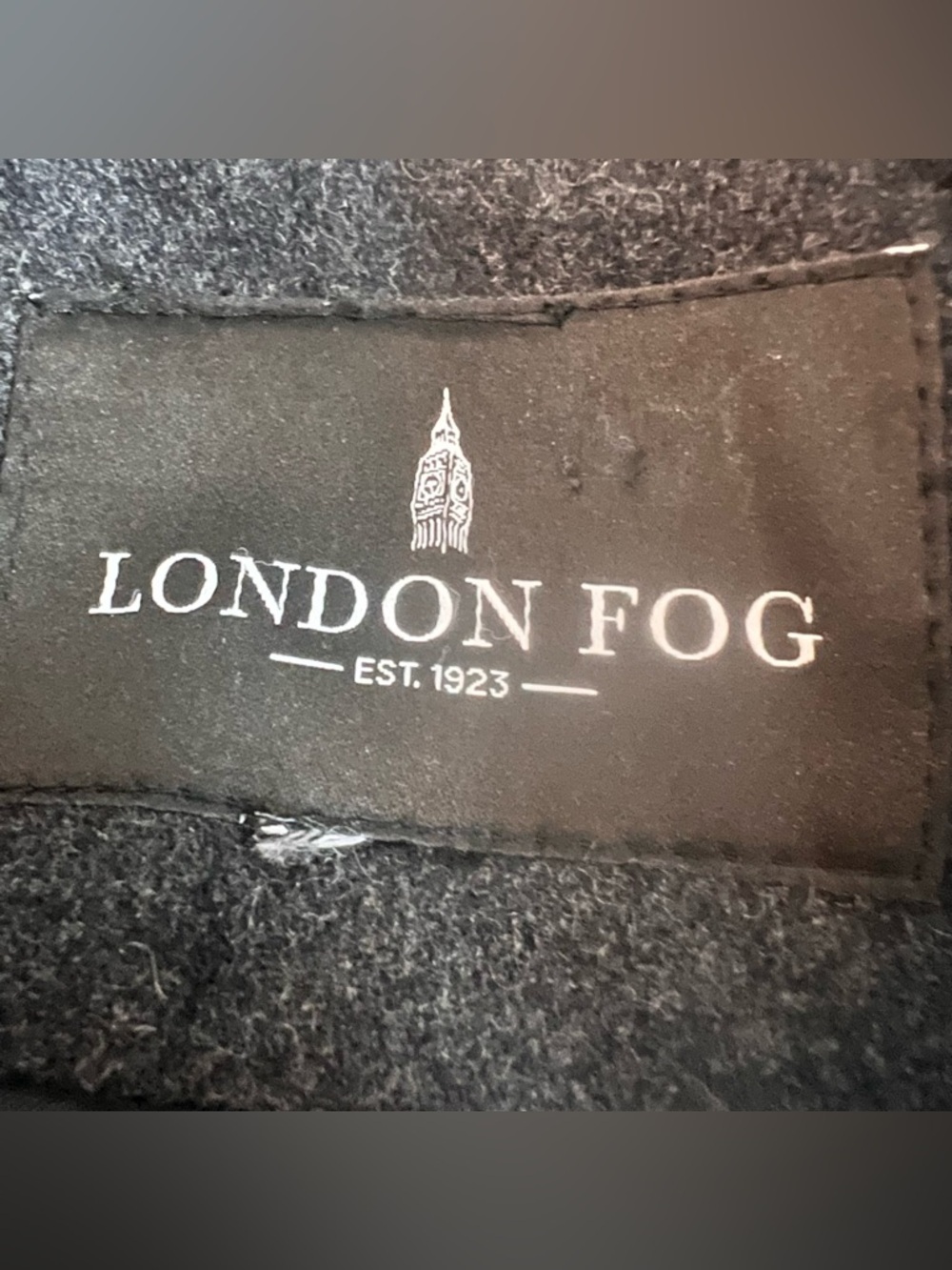 London Fog Wool Blend Coat Women’s Medium Black Classic Button Front - Picture 3 of 7